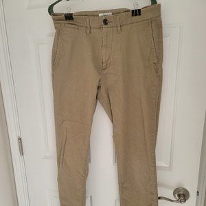 Goodfellow Men's Athletic Fit Hennepin Chino Pants Khaki 32X32